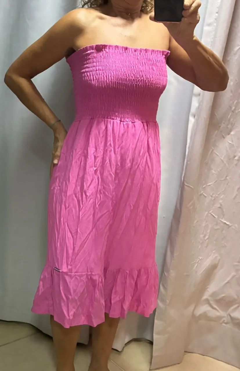 Vestido Rosa lastex M