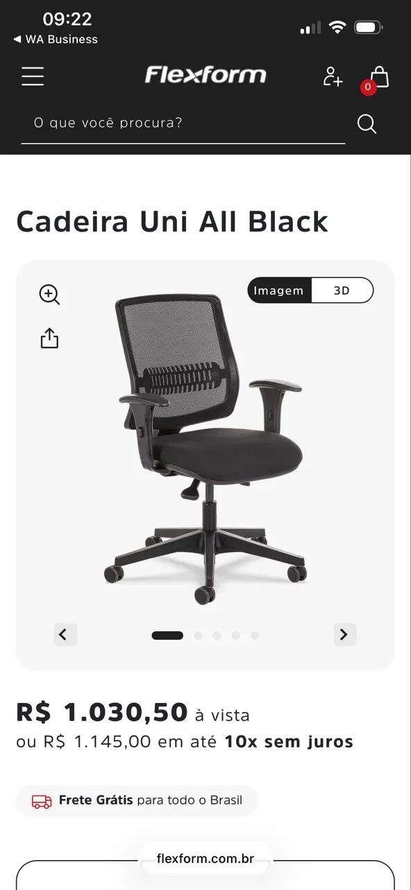 CADEIRA ESCRITÓRIO FLEXFORM - Foto 5
