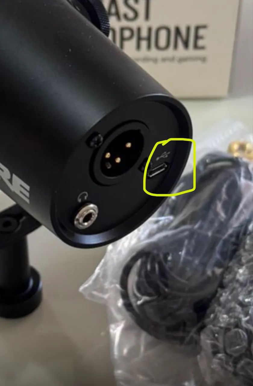 Microfone Shure MV7 (USB + XLR) - Foto 3