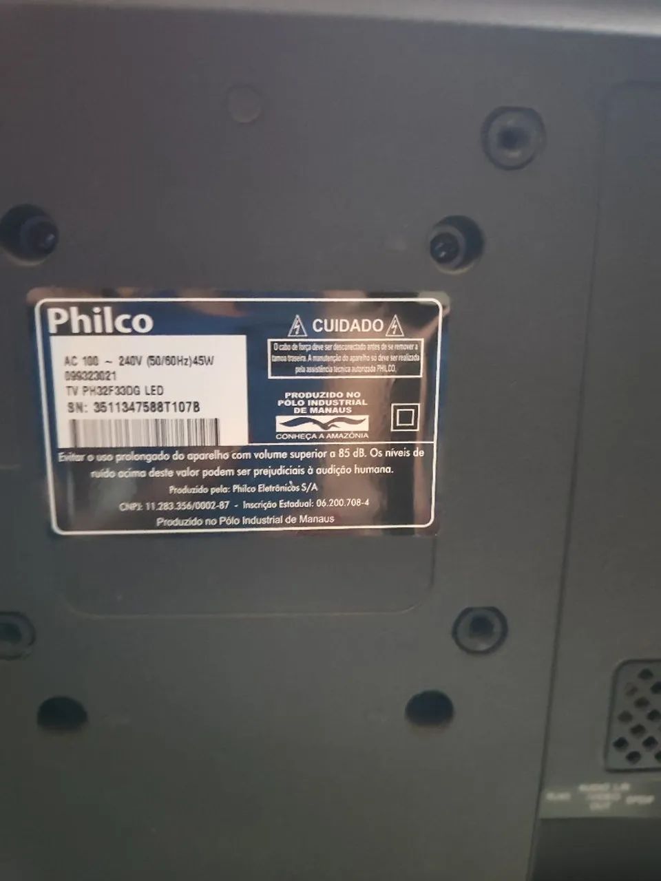 TV Philco modelo PH32F33DG