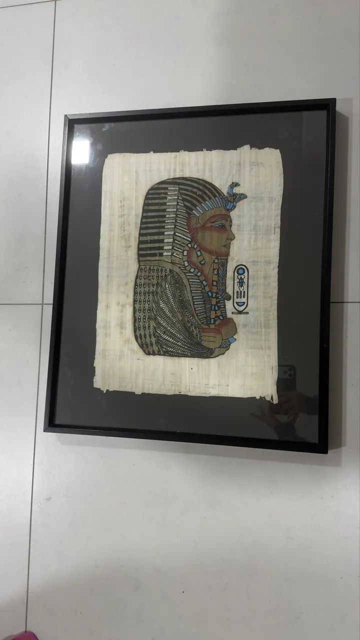 Quadro com papiro egípcio 