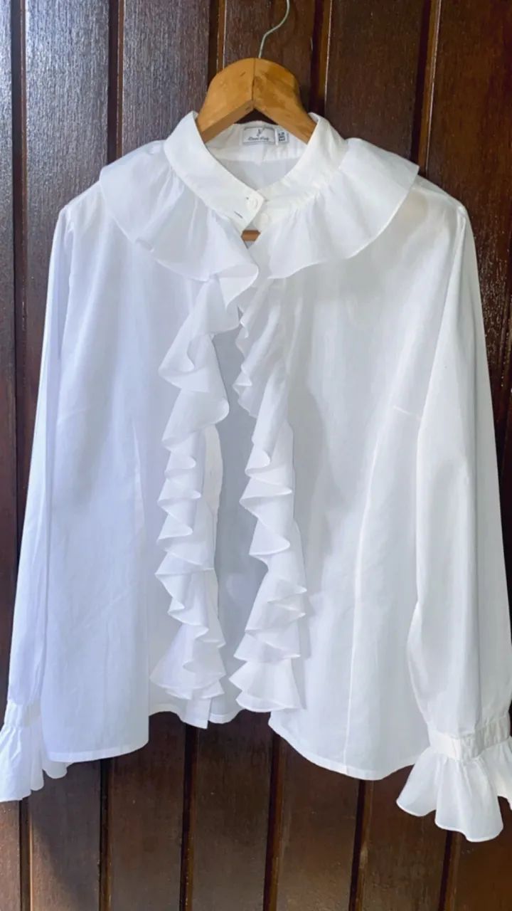 Camisa babados Dona Lady M - Foto 5