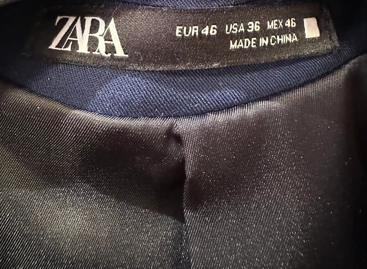 Terno Zara Azul (Calça sarja + Blazer) - Foto 3