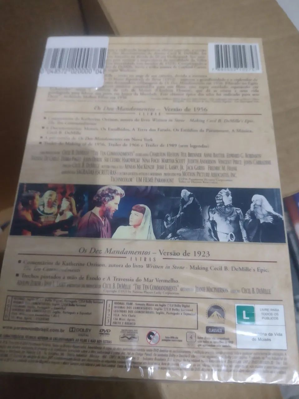 Dvd Duplo Os Dez Mandamentos (1923 e 1956) Cecil B. DeMille - Foto 2