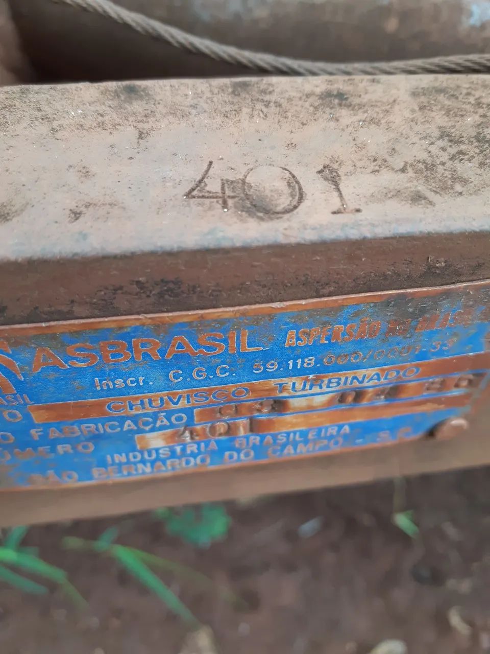 Conjunto de irrigação autopropelido, Marca AsBrasil. Chuvisco turbinado MEC-21.  - Foto 2