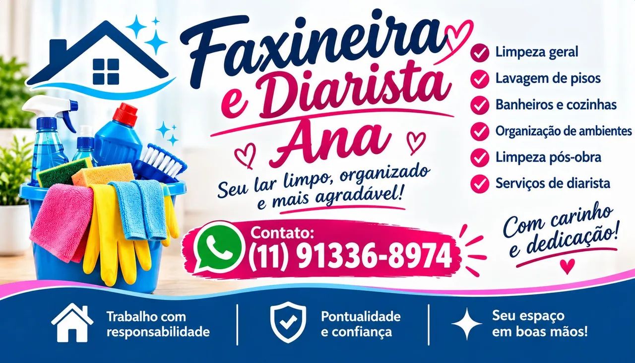 Faxina e diárias 