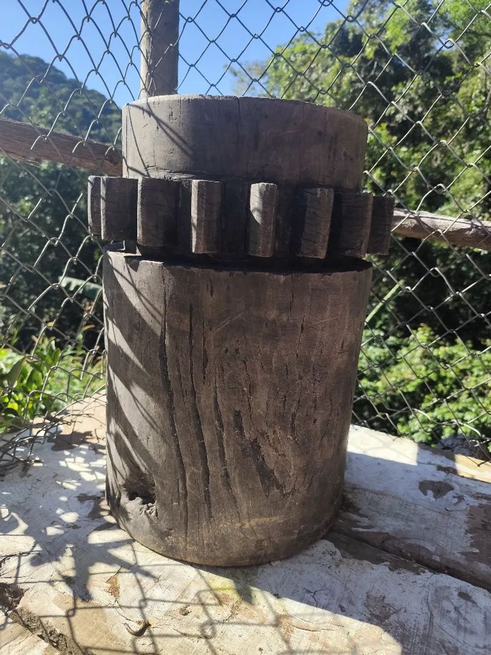 Engrenagem de moinho antiga  - Foto 2