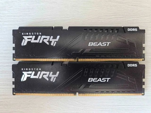 Memória RAM Kingston Fury Beast, 32GB (2x16GB), 5200MHz, DDR5, CL40, Preto - Foto 2