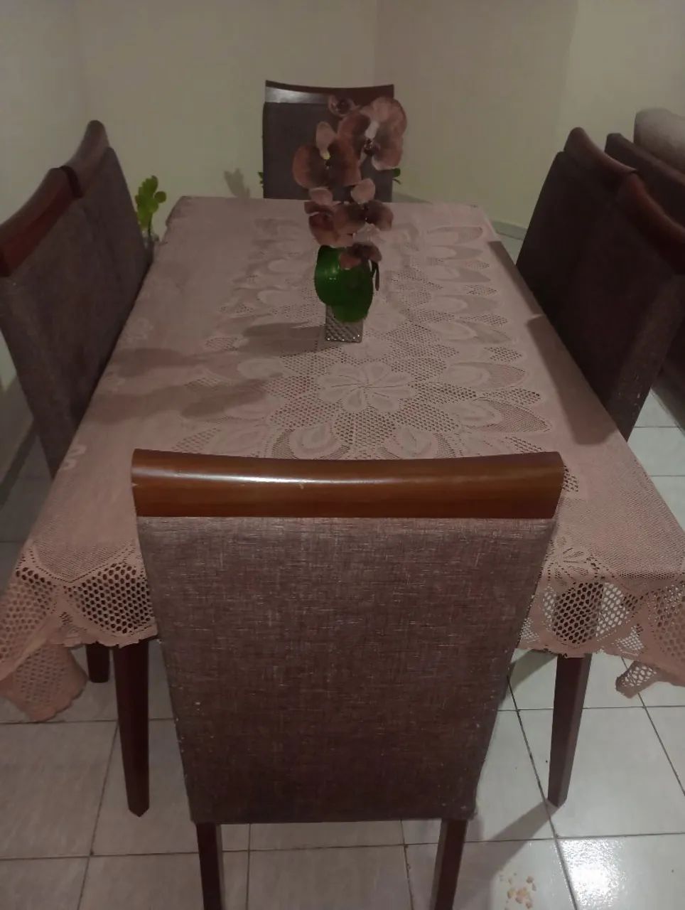 Mesa 6 cadeiras sem tampo de vidro. - Foto 5