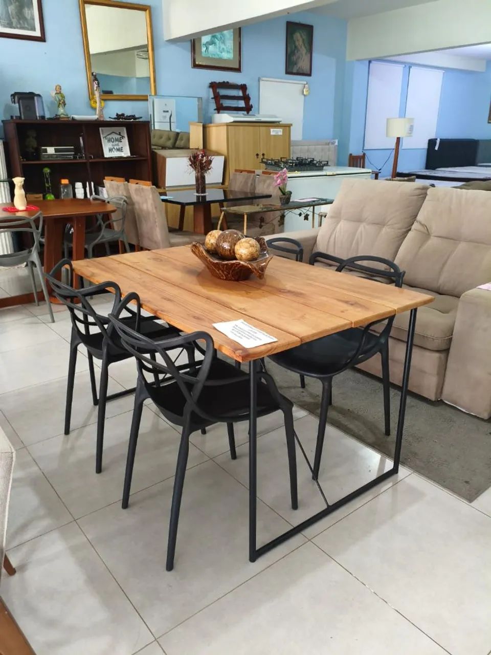 Mesa com 4 cadeiras alegra  - Foto 4