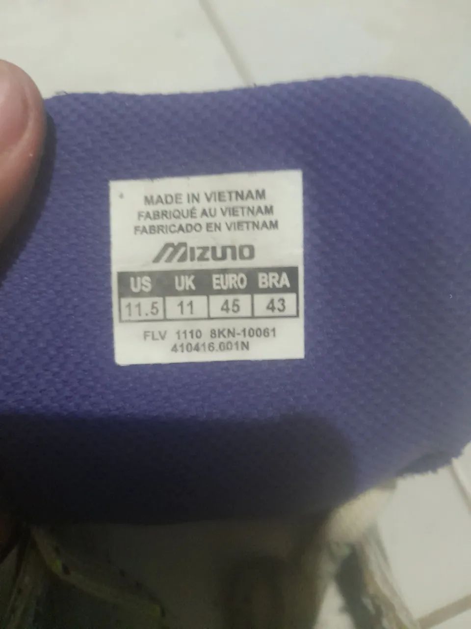 Tênis Mizuno Original Tam 43/Projeto de Restauração/Ótima Base