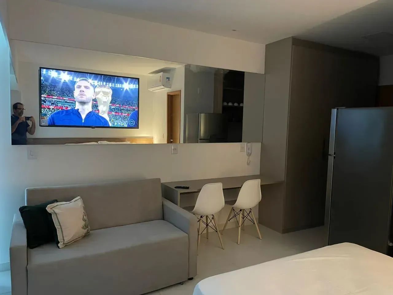 MURO ALTO - Flat mobiliado com 28 m² 1 suíte, lazer com piscina - Foto 7