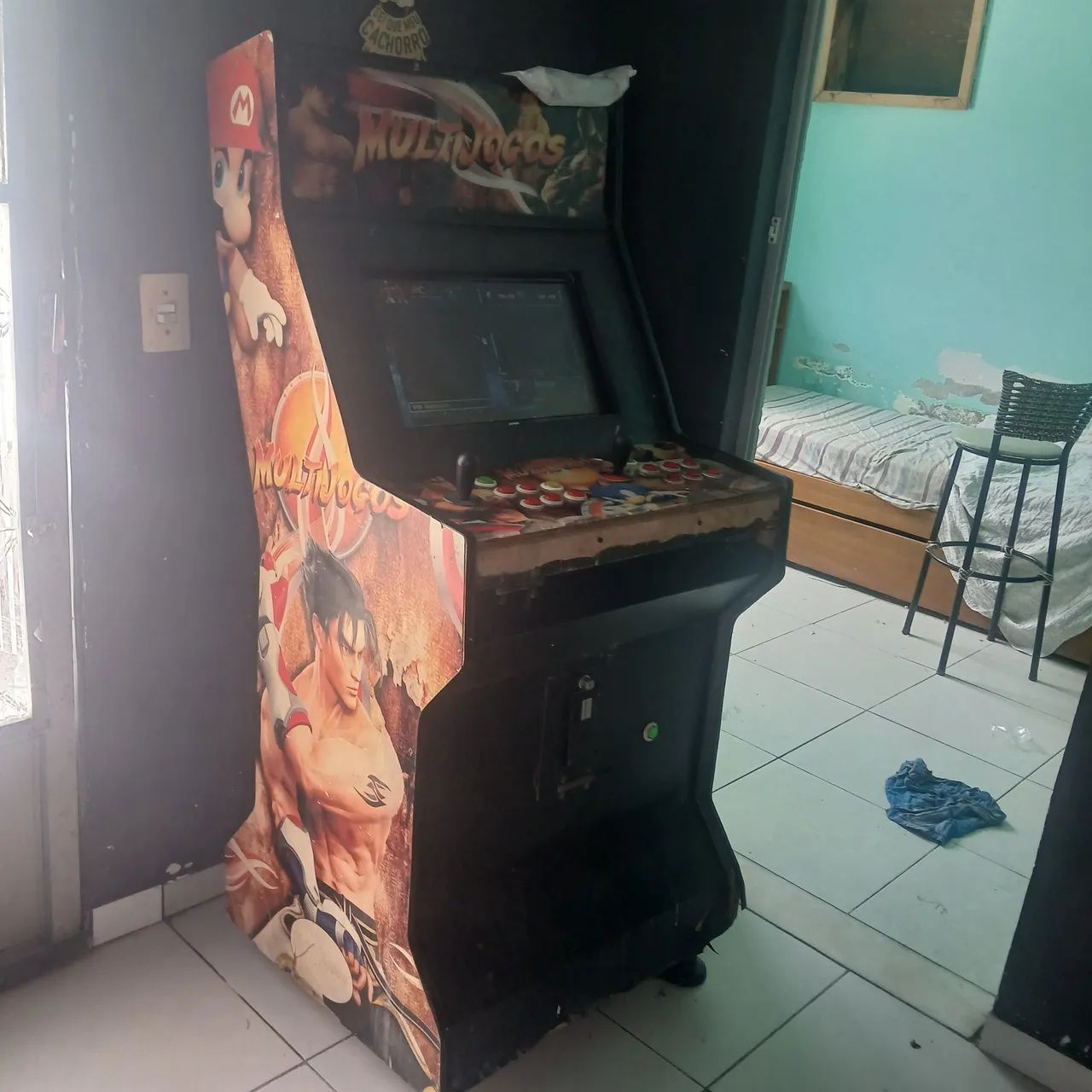 Fliperama com jogos clássicos funcionando normalmente,  sem ficheiro (créditos ilimitados) - Foto 2