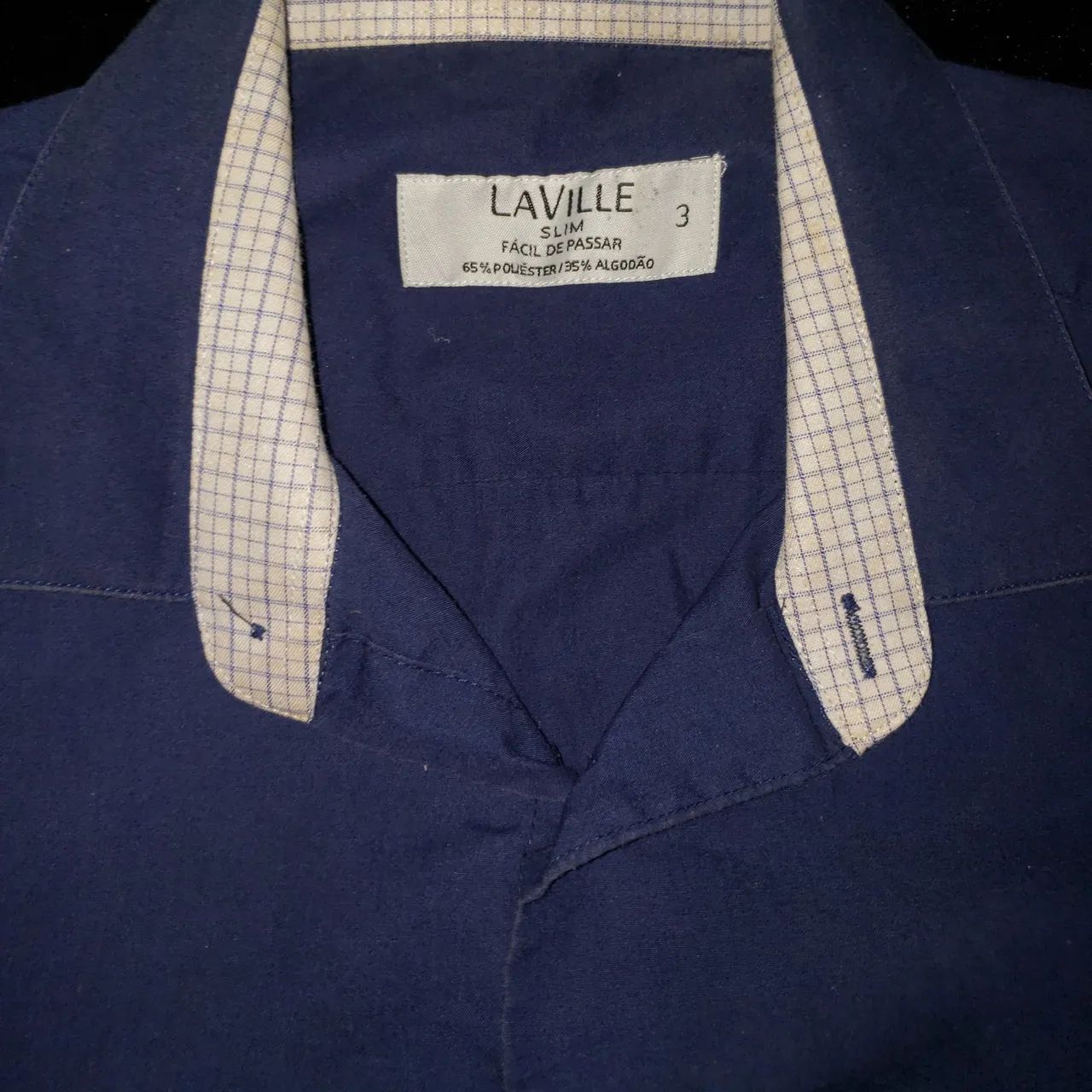 Camisa Social LaVille Azul Marinho - Foto 5