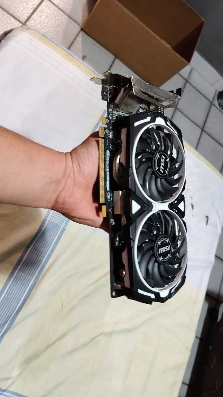 GPU MSI RADEON RX 570 ARMOR 4GB COM DEFEITO. - Foto 5