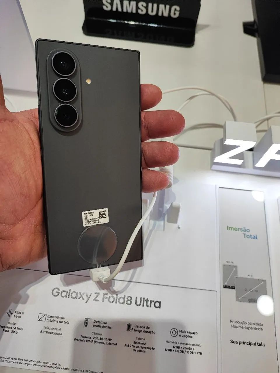 Fold8 ultra, 512gb, novo - Foto 3
