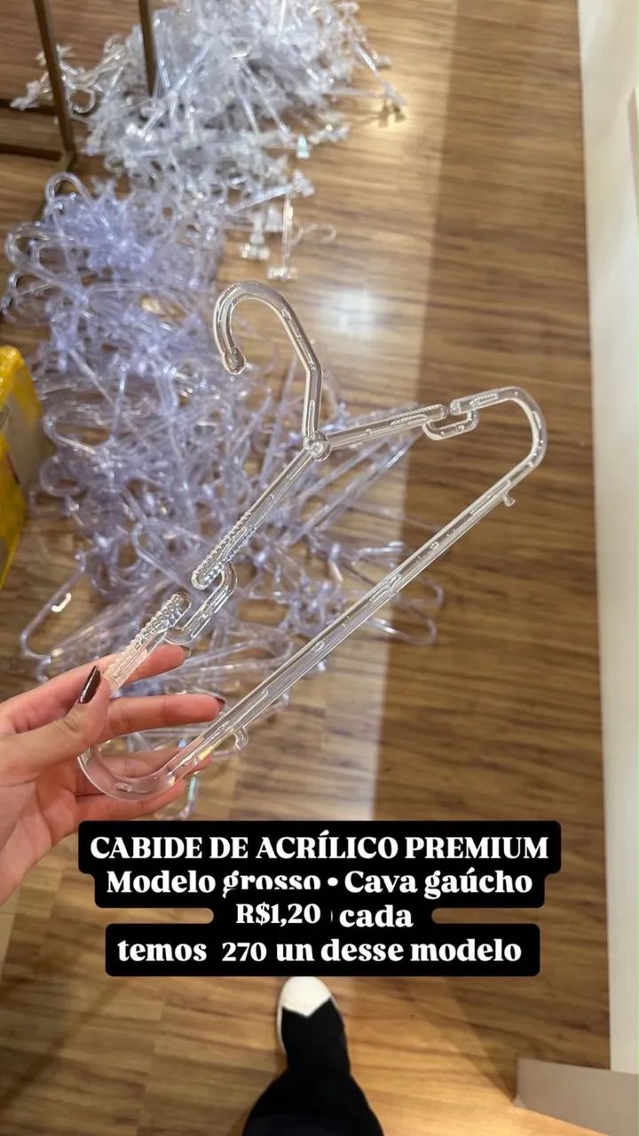 Cabides de Acrílico, vários modelos  - Foto 2