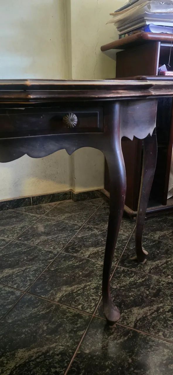 Mesa de Jantar Antiga que dobra - Foto 5