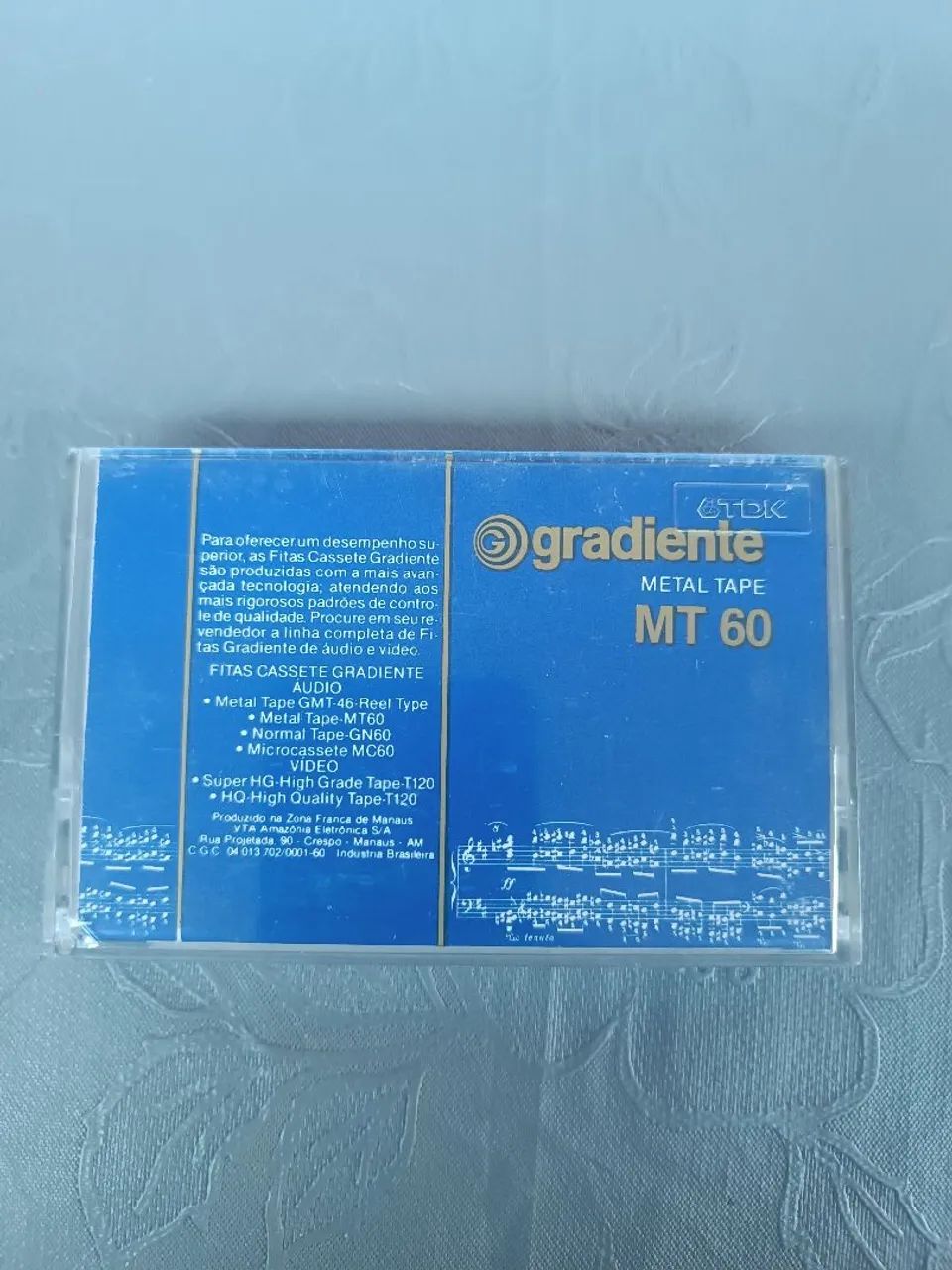 Fita cassete gradiente metal rolinho 60 min impecável - Foto 5