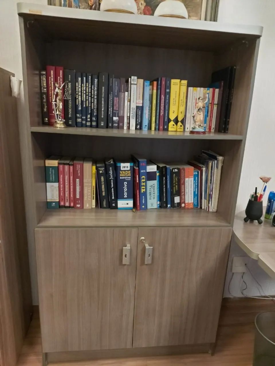 balcão com livreiro escritório