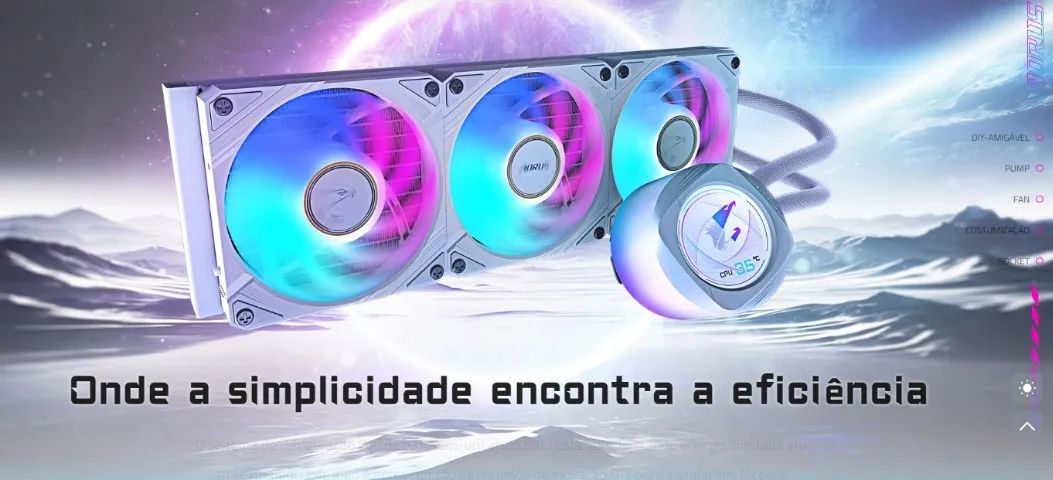 Water cooler AORUS WATERFORCE X II 360 ICE - Foto 3