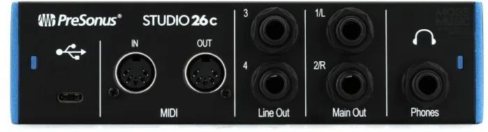 Interface de áudio PreSonus Studio 26c - Equipamentos e Acessórios