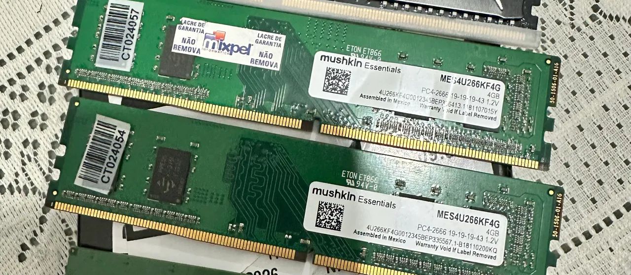 Memória DDR4 4gb (cada)
