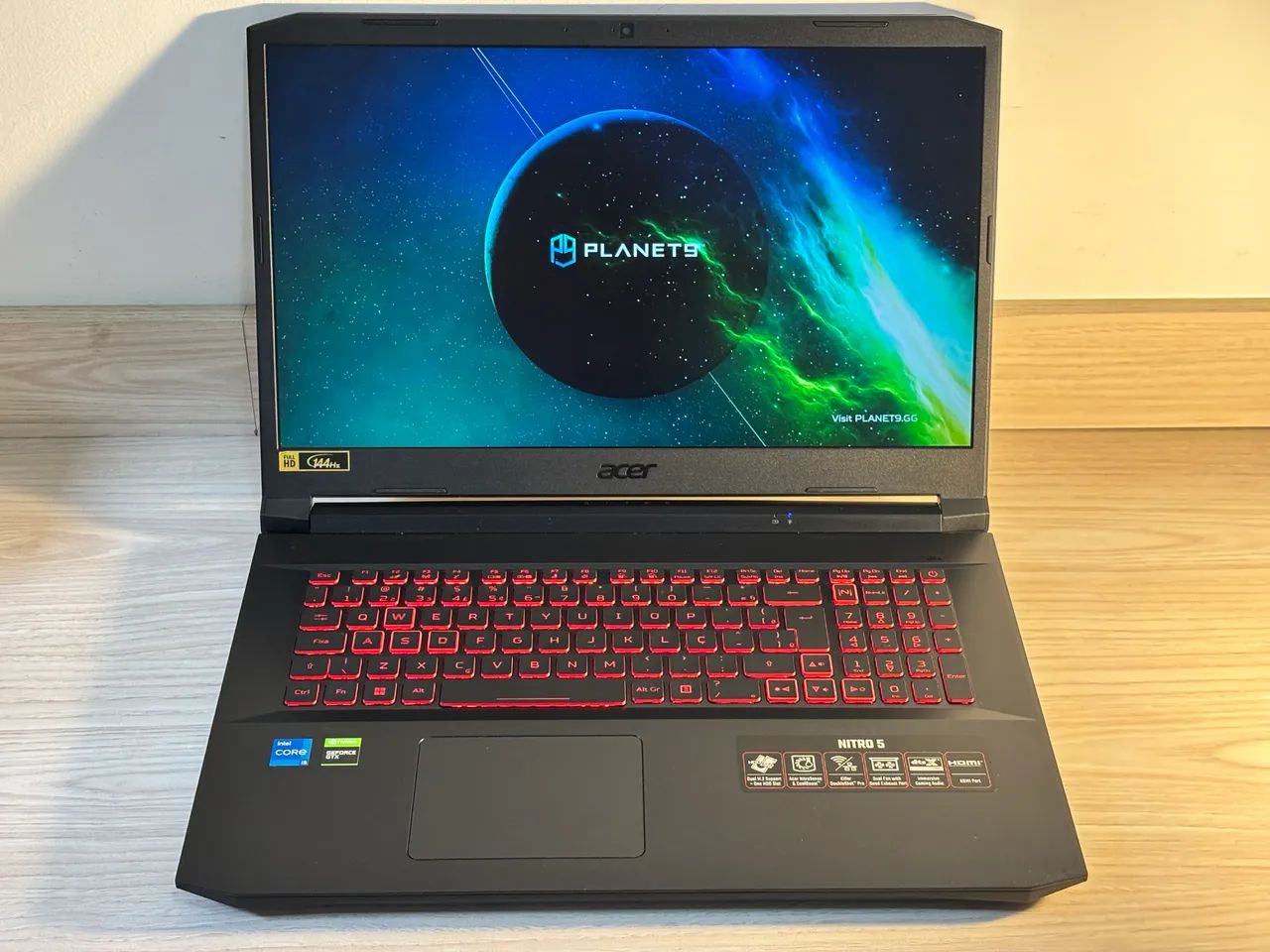 Notebook Gamer Acer Nitro 5 17 polegadas i5 11400H GTX 1650 8GB RAM 512GB SSD
