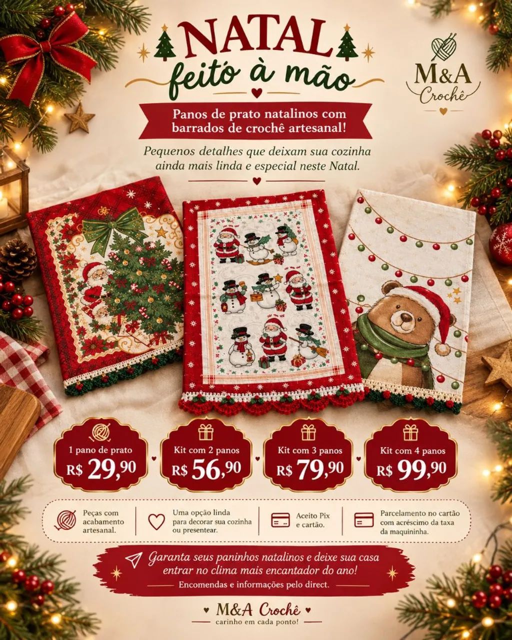 Natal em crochê  - Foto 4