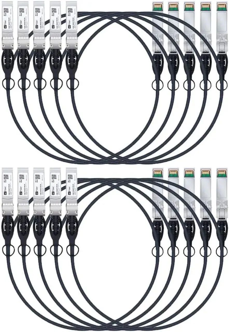 KIT 05 CABOS NOVOS DAC HUAWEI SFP+ 10Gb 1,5m