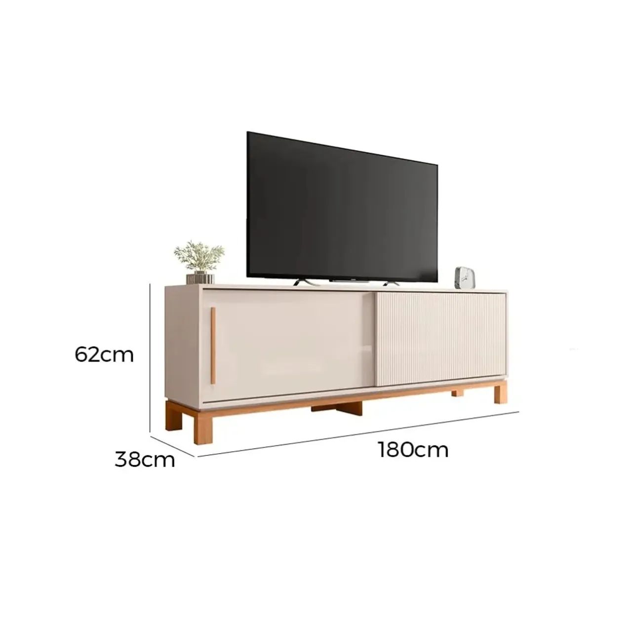 Rack Mondrian 180cm para Tv Até 65 Polegadas 2 Portas Caemmun _ entrega hoje  - Foto 3
