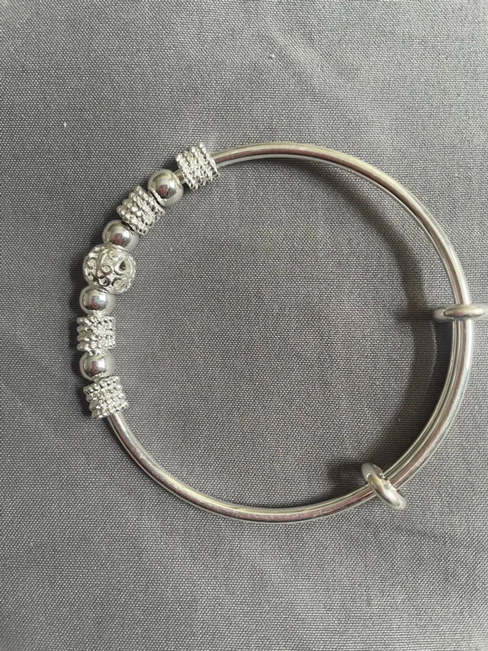 Pulseira banhada a prata 925