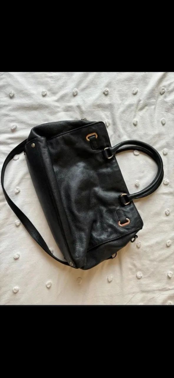 BOLSA ORIGINAL MK PRETA COURO - Foto 2