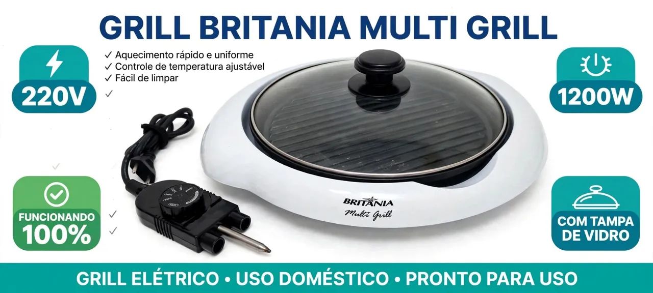 GRILL BRITÂNIA  MULTI GRILL 