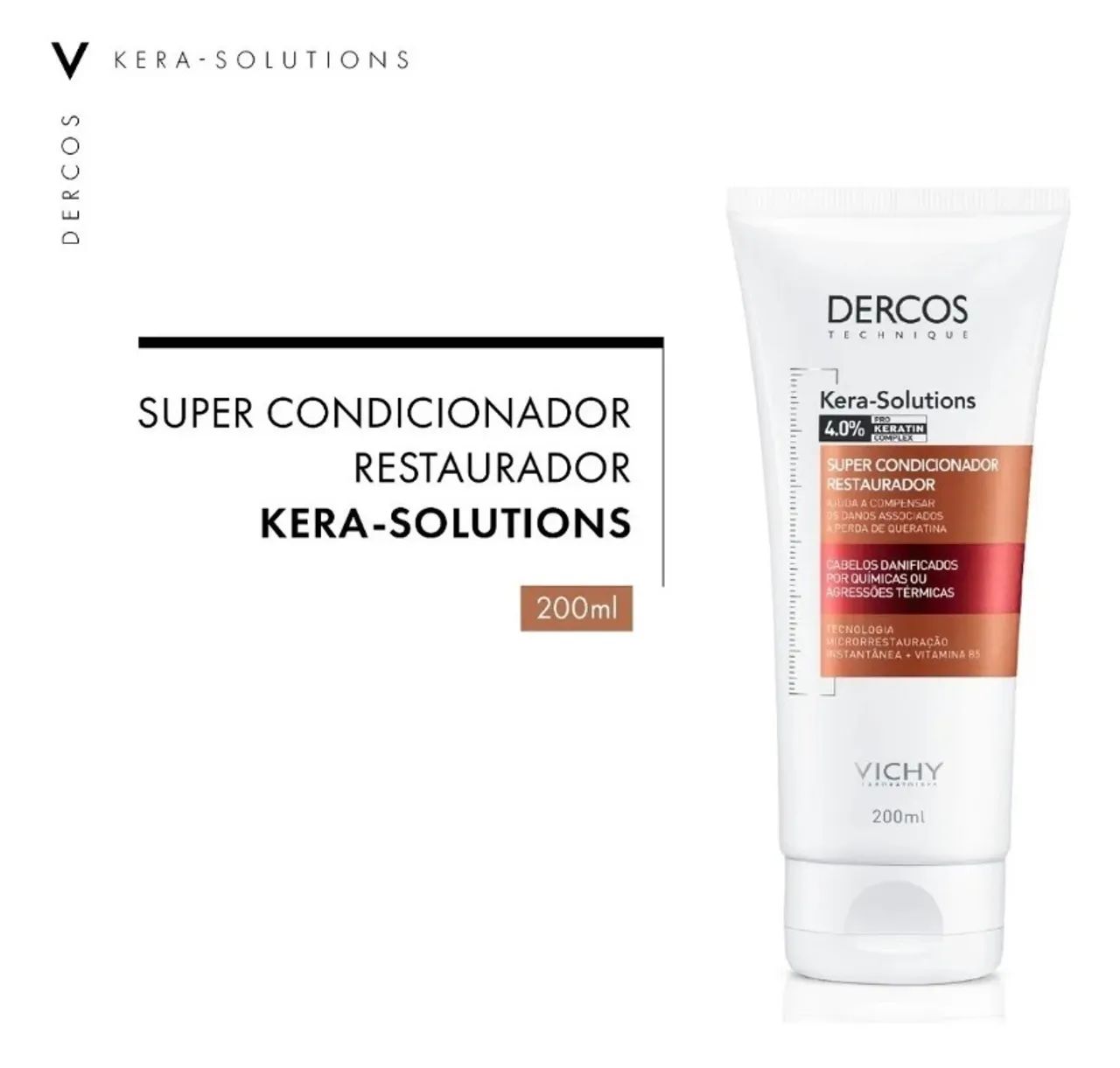 Condicionador restaurador Kera Solutions Vichy - Foto 2