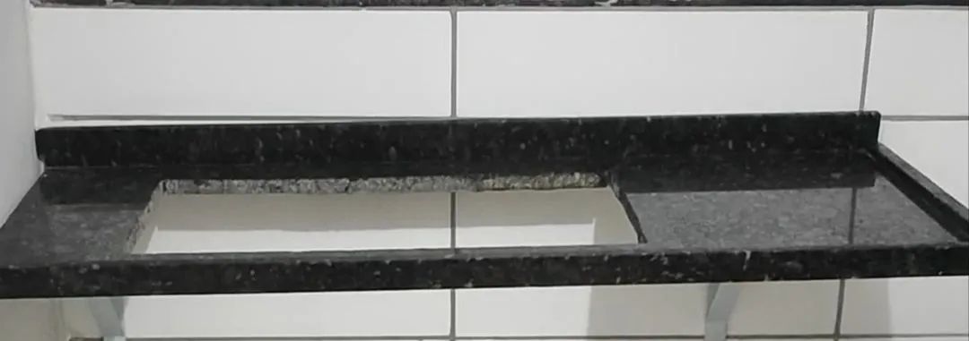 Bancada mármore cooktop