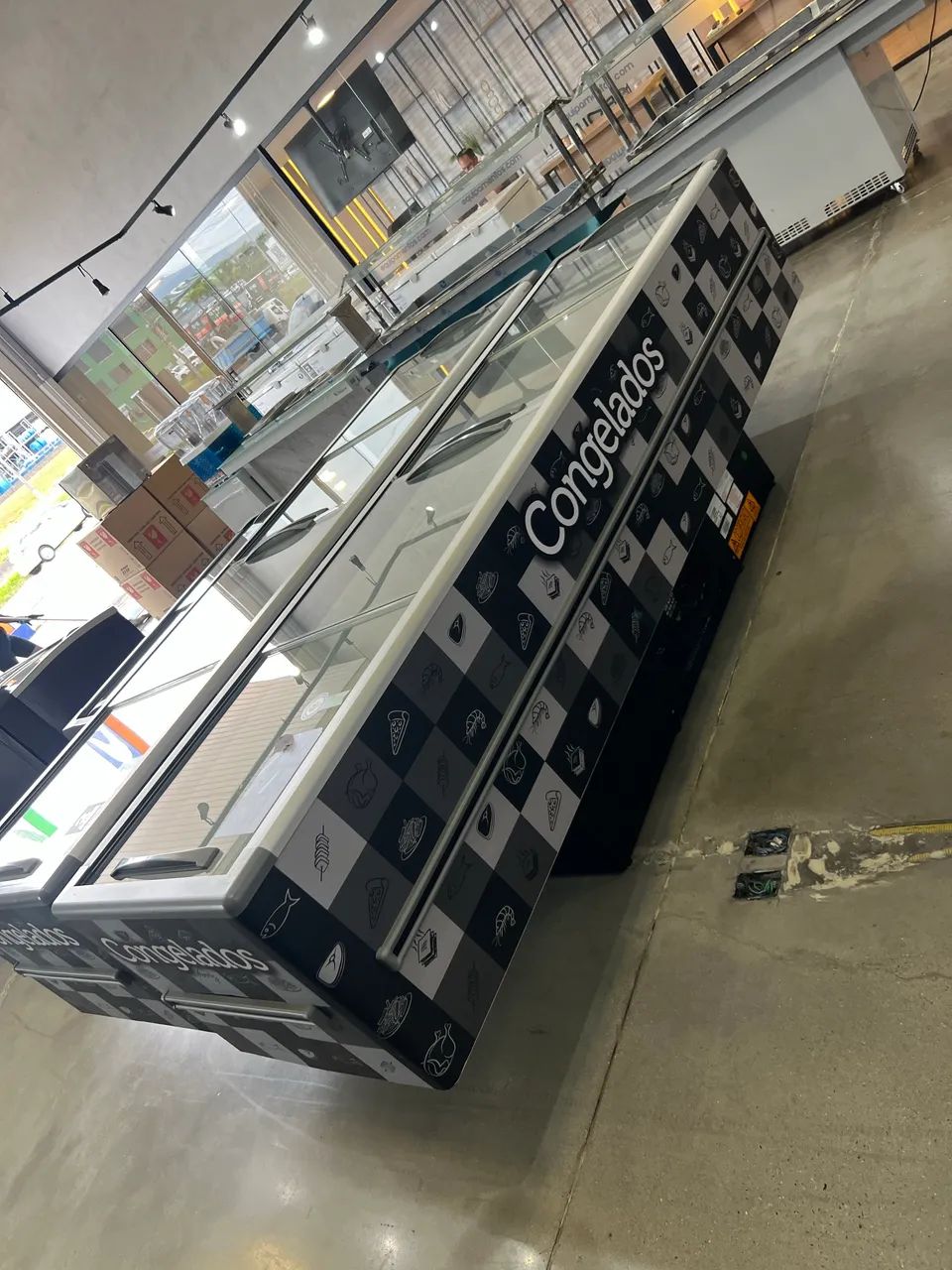 Ilha 3 metros congelados 820L dupla função - pronta entrega 