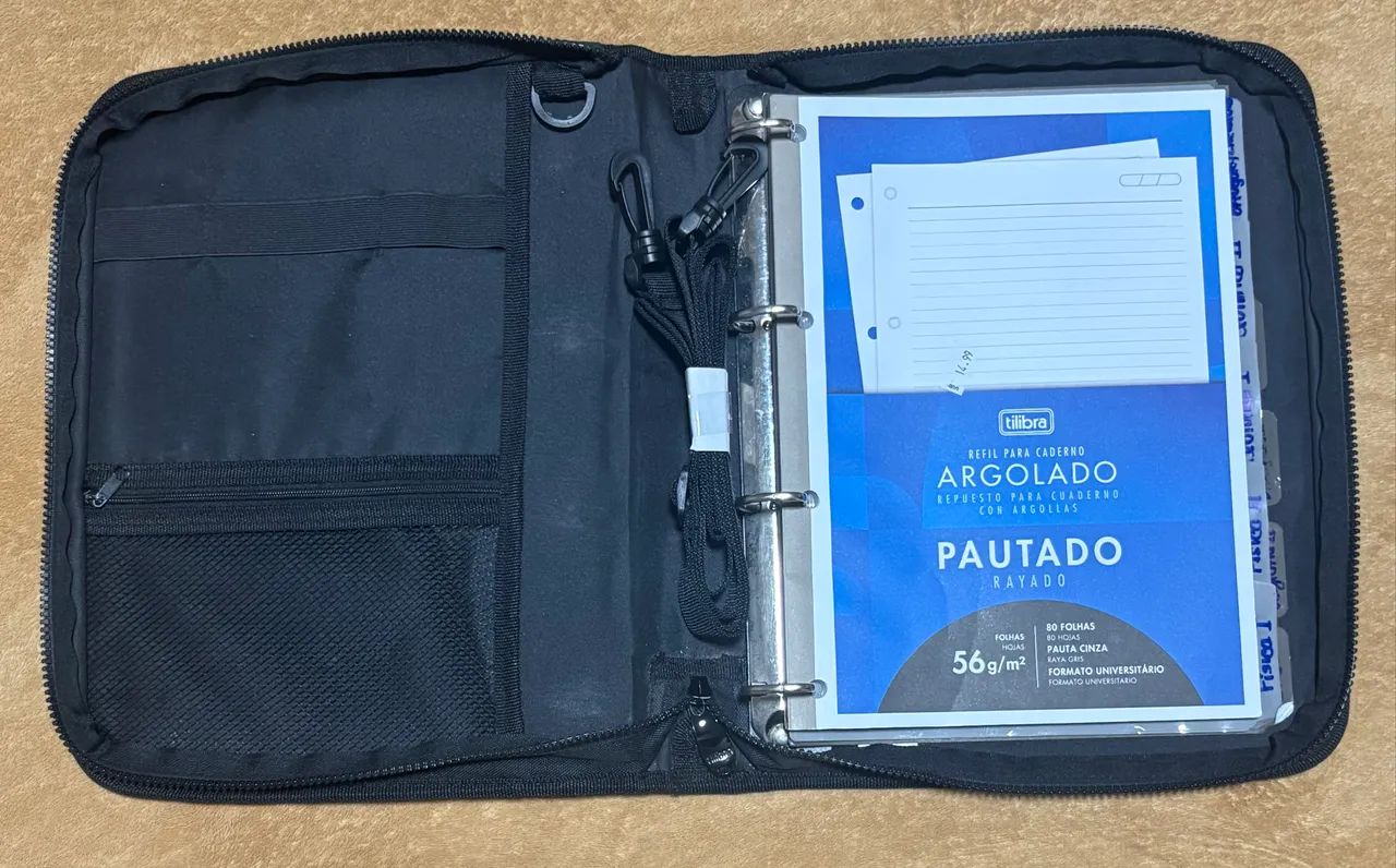 FICHÁRIO ZIP MULTI PRETO - Foto 5