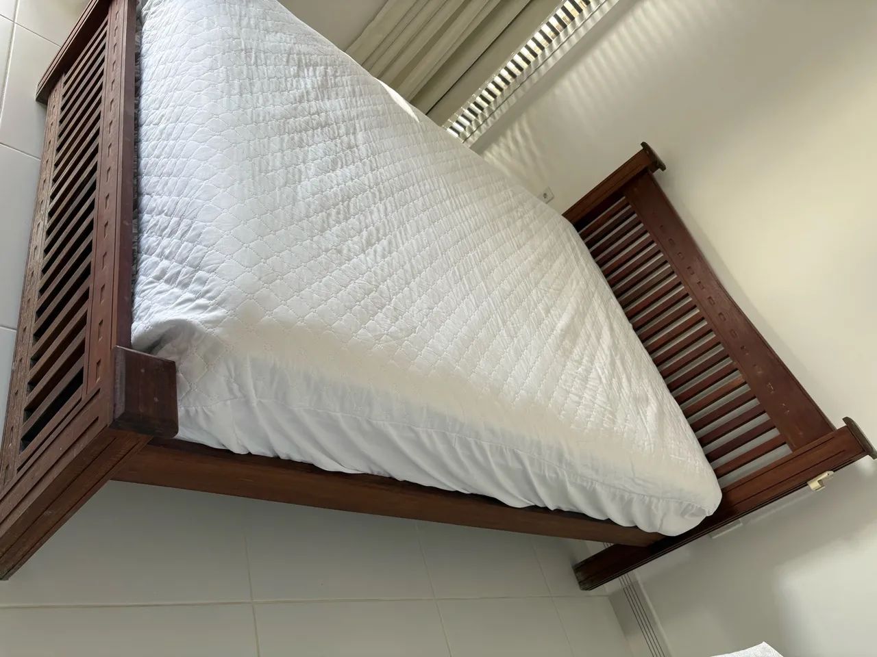 Cama de casal de massaranduba - Foto 4