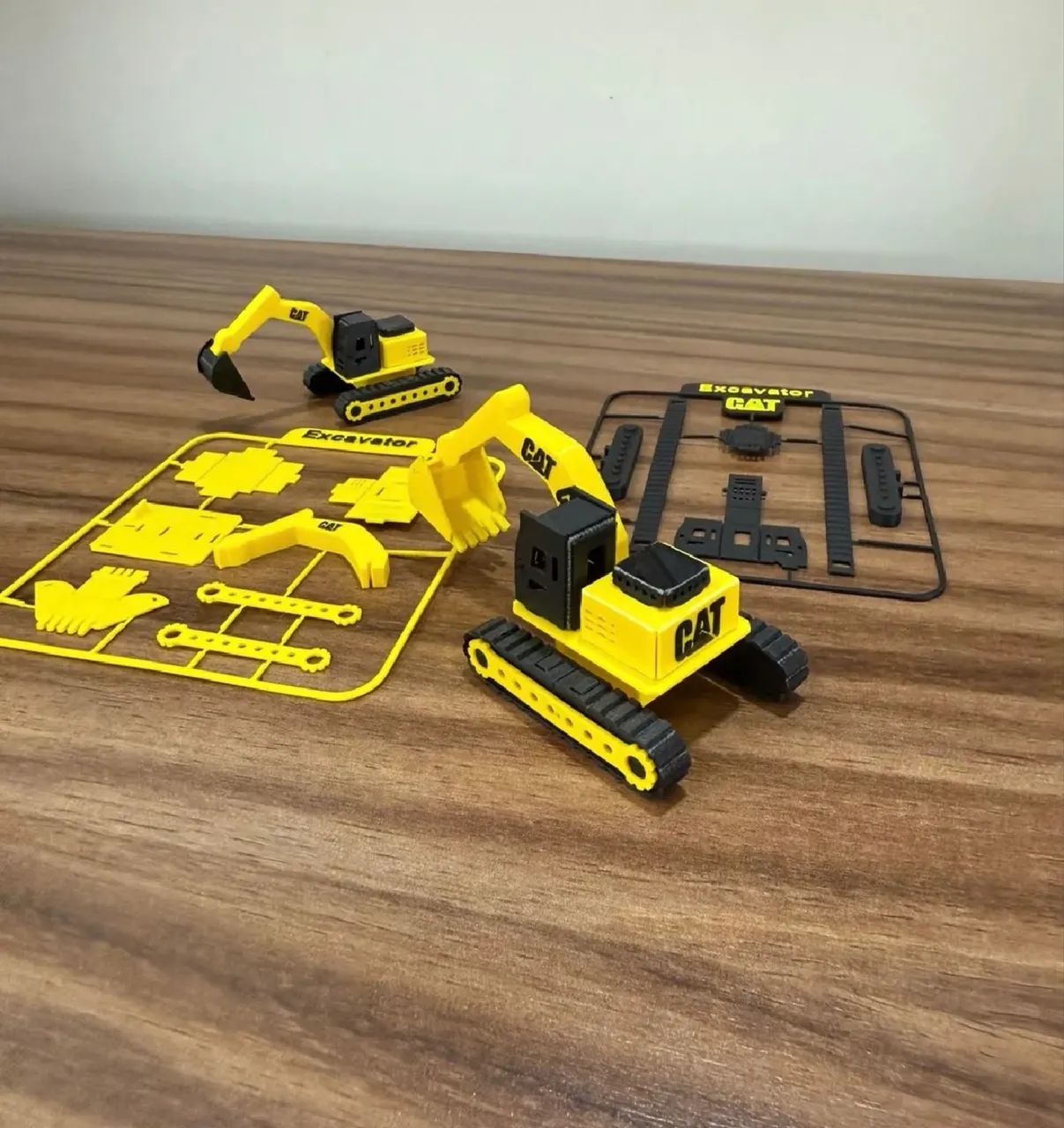 Cartão Quebra Cabeça 3D Escavadeira  - Foto 3