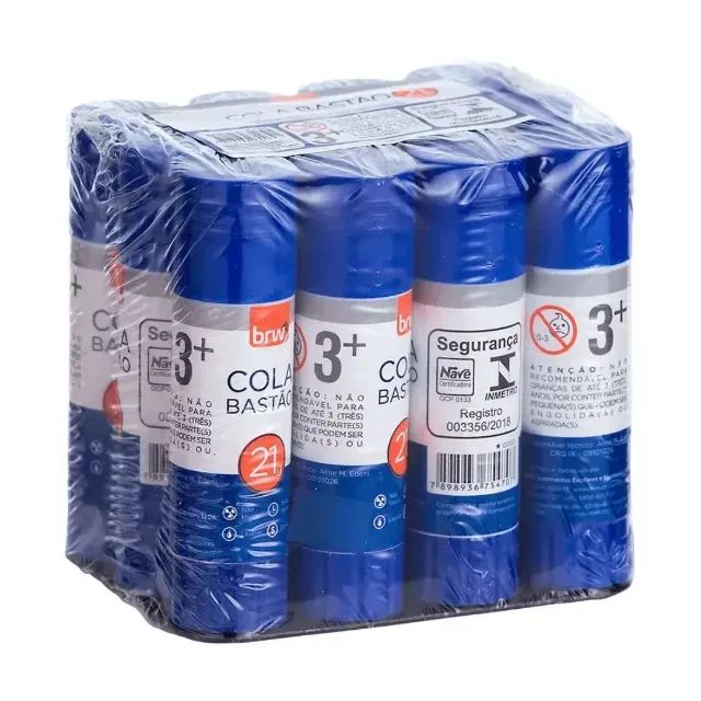 Caixa Cola Bastão 21g 12 Unidades - BRW