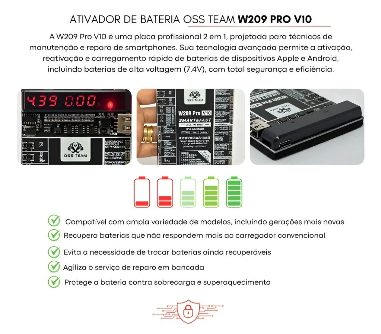 Placa ativadora de bateria de celular  - Foto 5