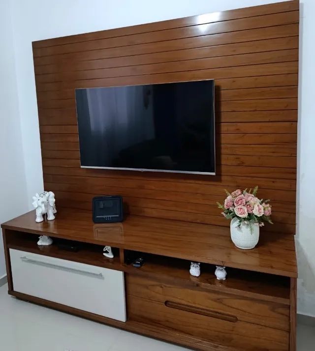 Rack com painel madeira  - Foto 3