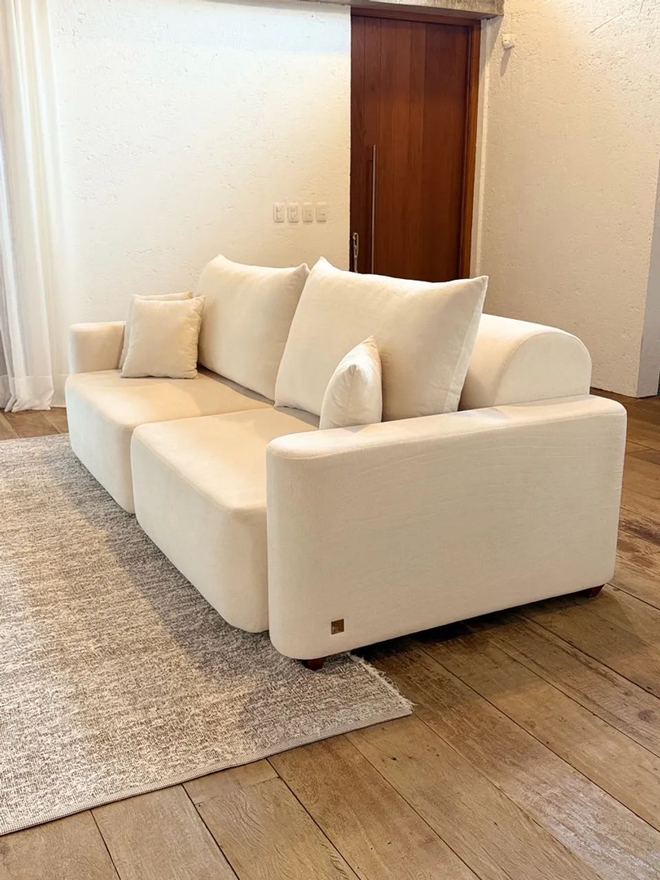 Sofá Retrátil Bouclé Impermeabilizado com Garantia - Foto 2