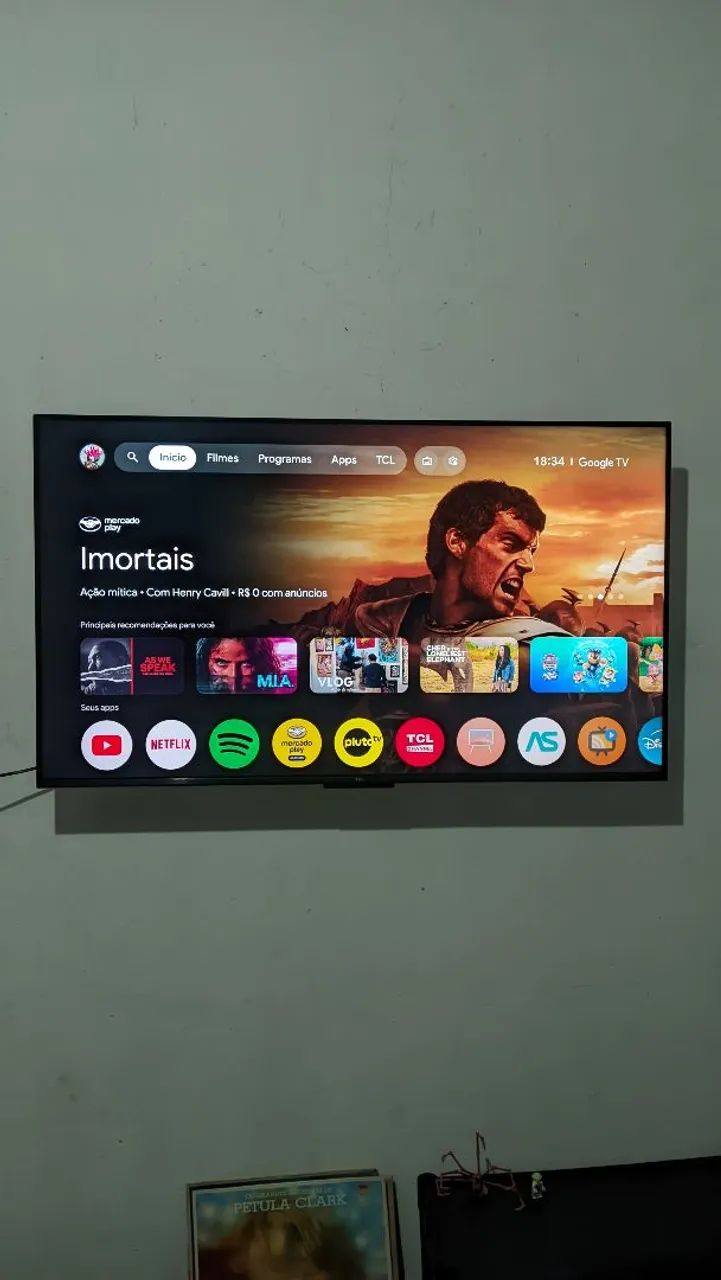 Smart TV TCL 43" Led 4K 43P755 UHD Áudio 3D 
