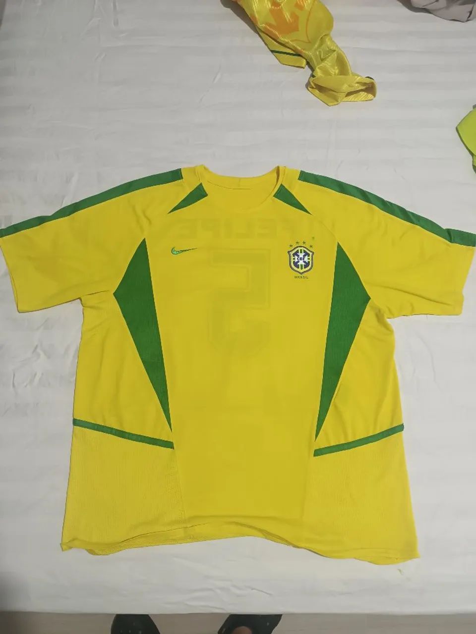 Camisa oficial Brasil amarela copa 2002 Nike ótimo estado de conservação 