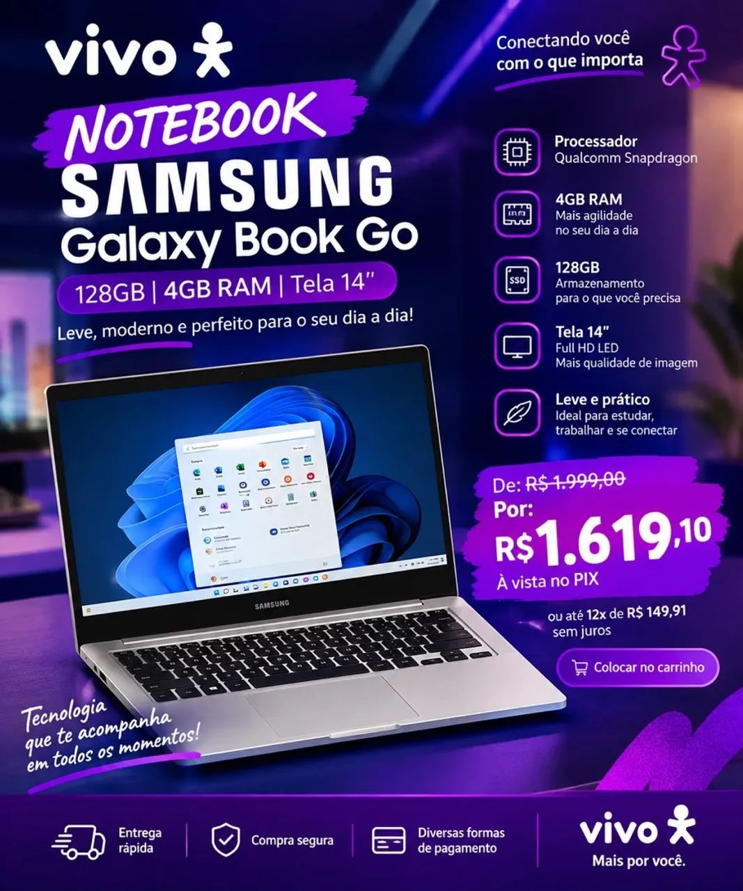 Notebook Samsung 