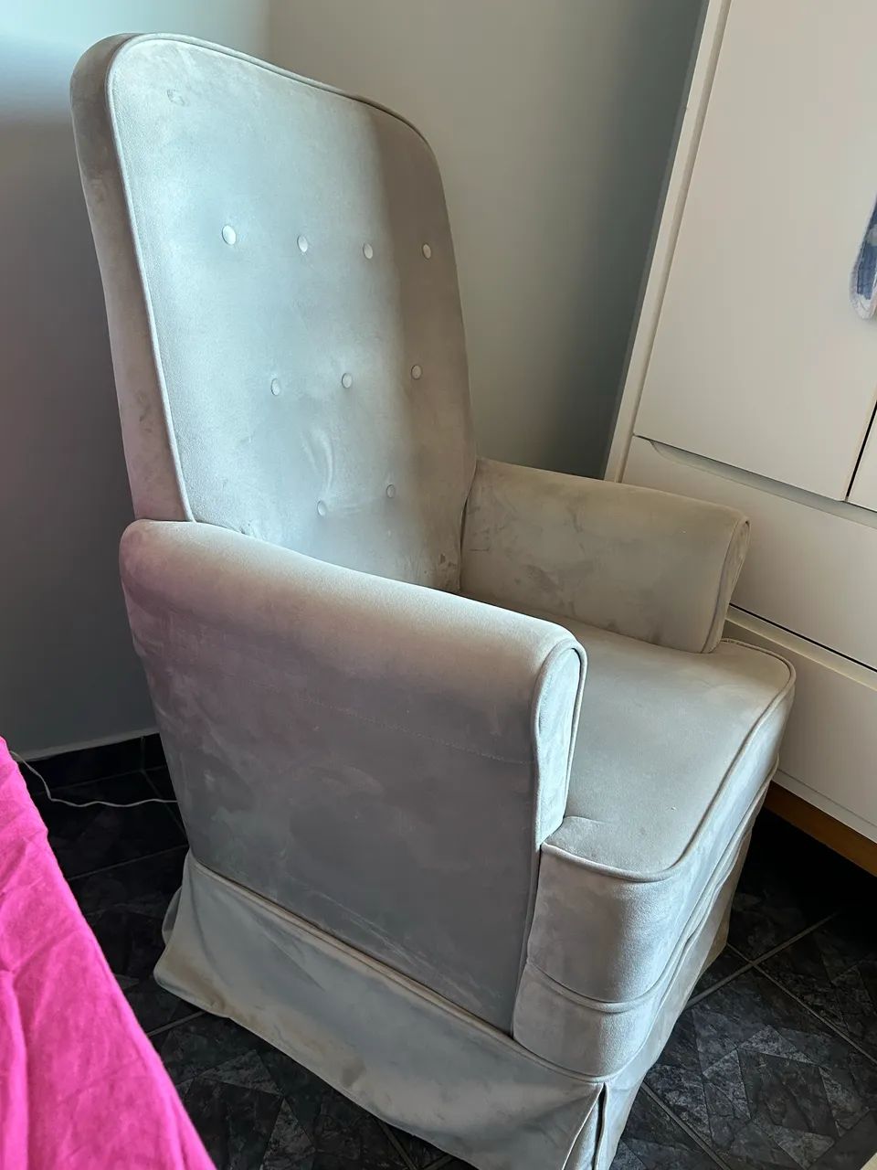 Poltrona de Balanço com Puff (Semi-nova) - Conforto e Elegância! - Foto 3