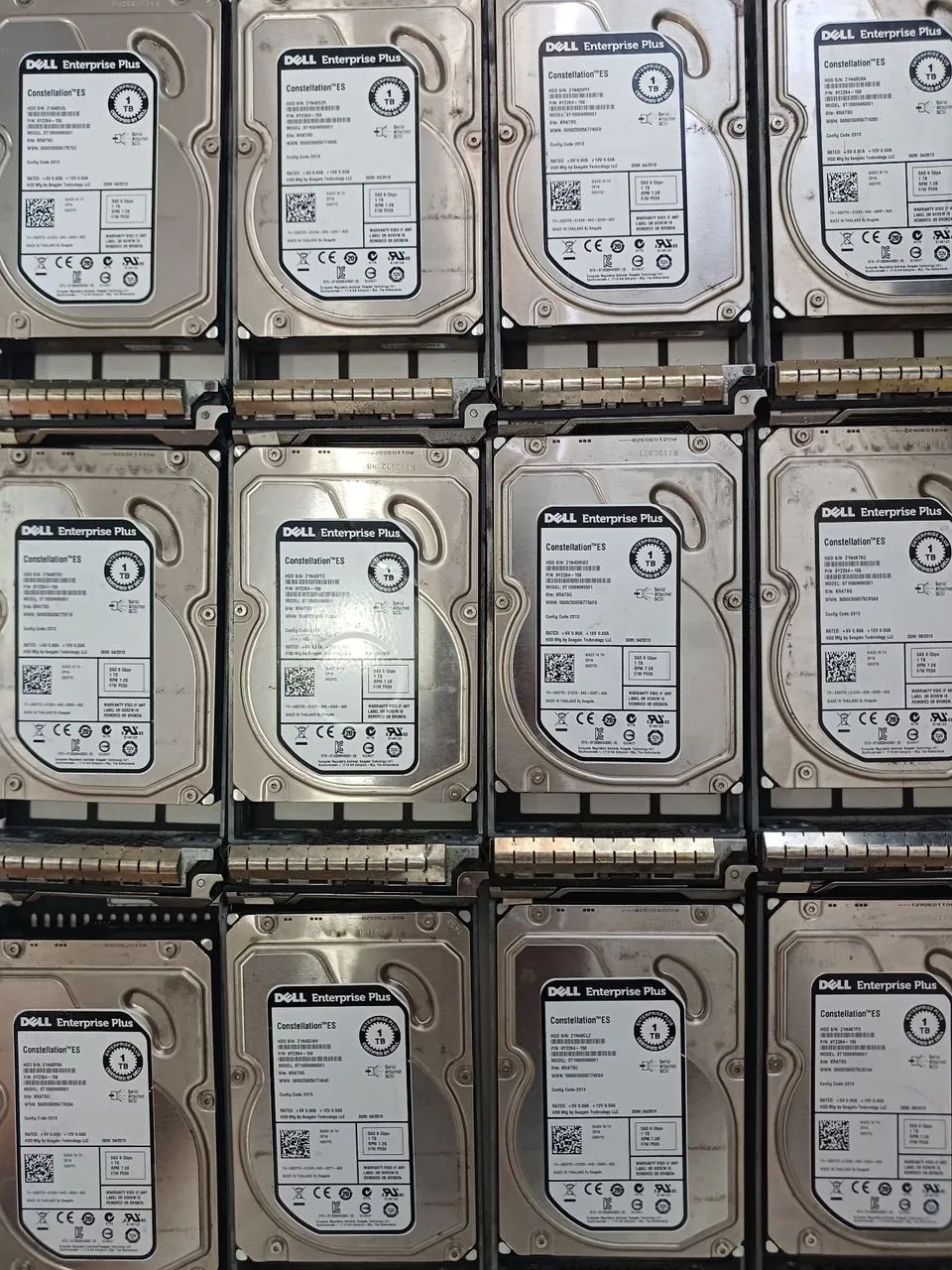 12 hds 1tb SAS 7.2k rpm