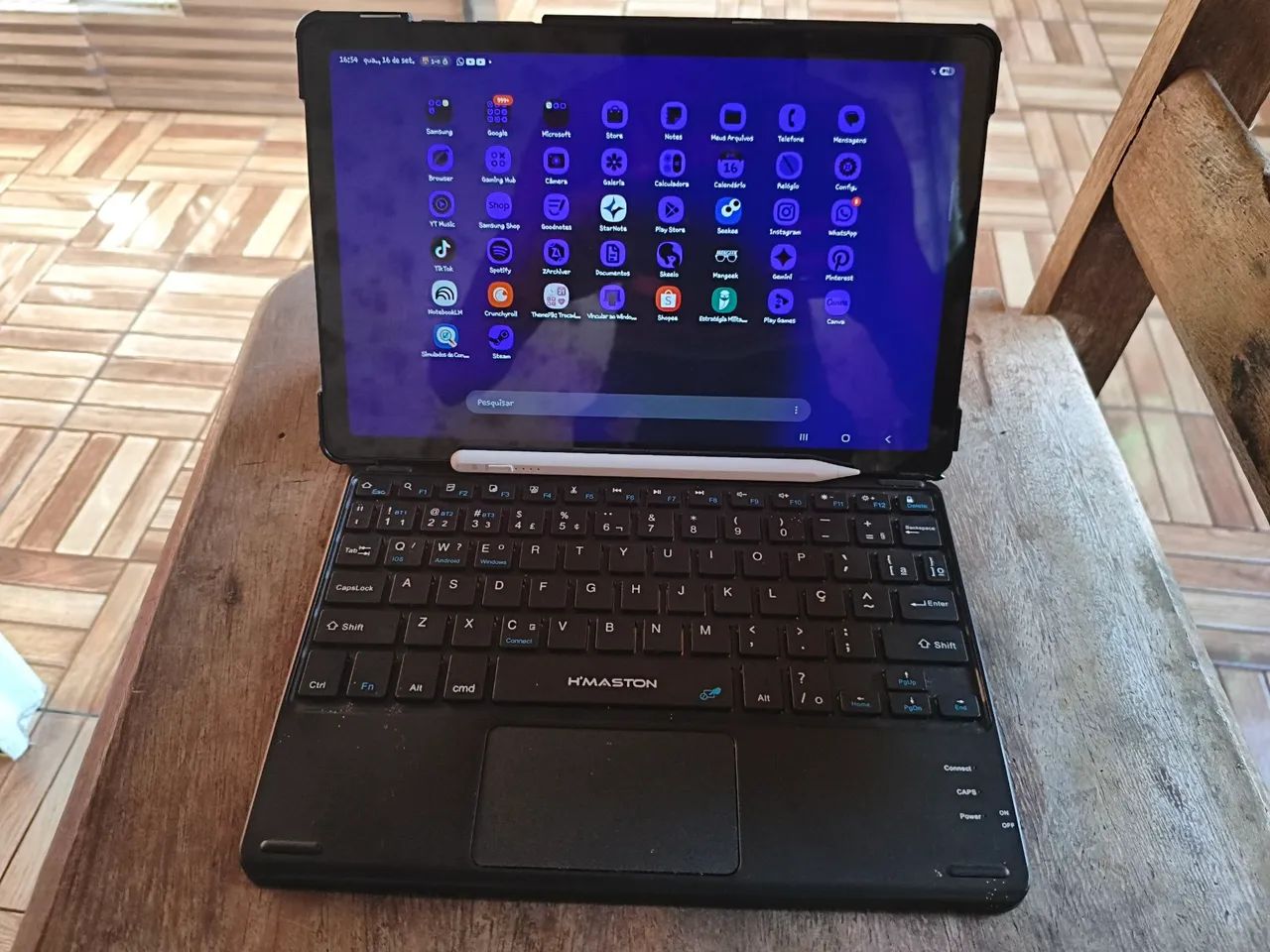 Samsung Galaxy Tab A9+ 64GB 4GB + Teclado + Capa + Caneta - Foto 5